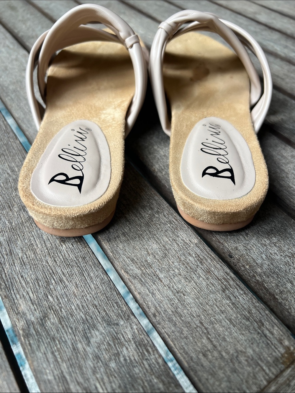 Bellini Taupe Knot Slide Sandals - Picture 6 of 8